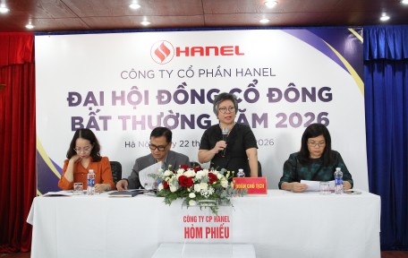 HANEL TỔ CHỨC ĐẠI HỘI ĐỒNG CỔ ĐÔNG BẤT THƯỜNG NĂM 2026